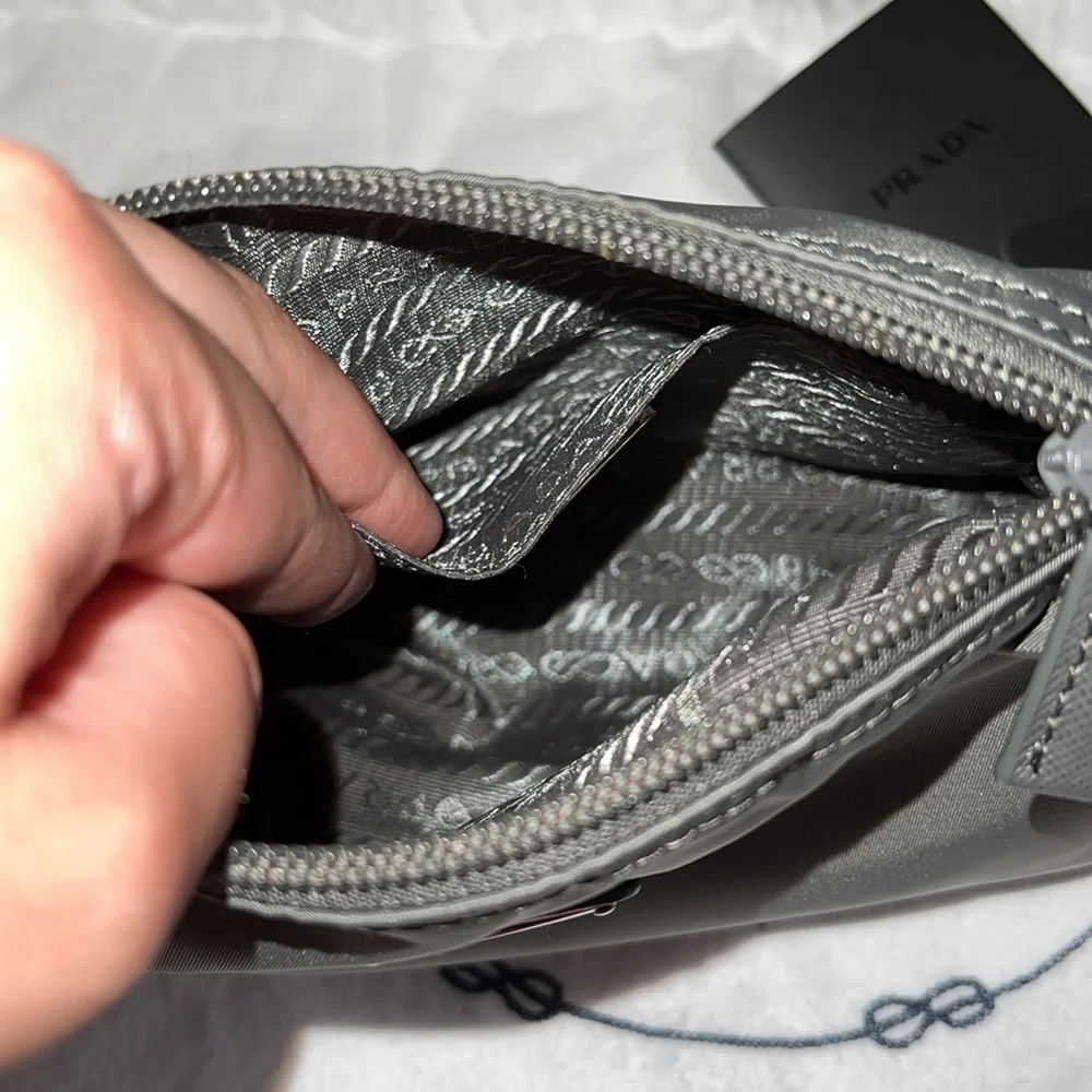 Rare Grey Nylon Prada Pouch - Picture 6 of 7